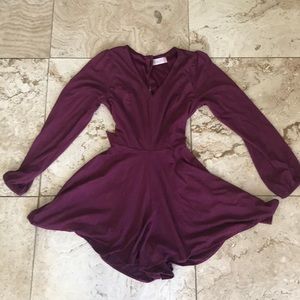 Altar’d state velvet romper